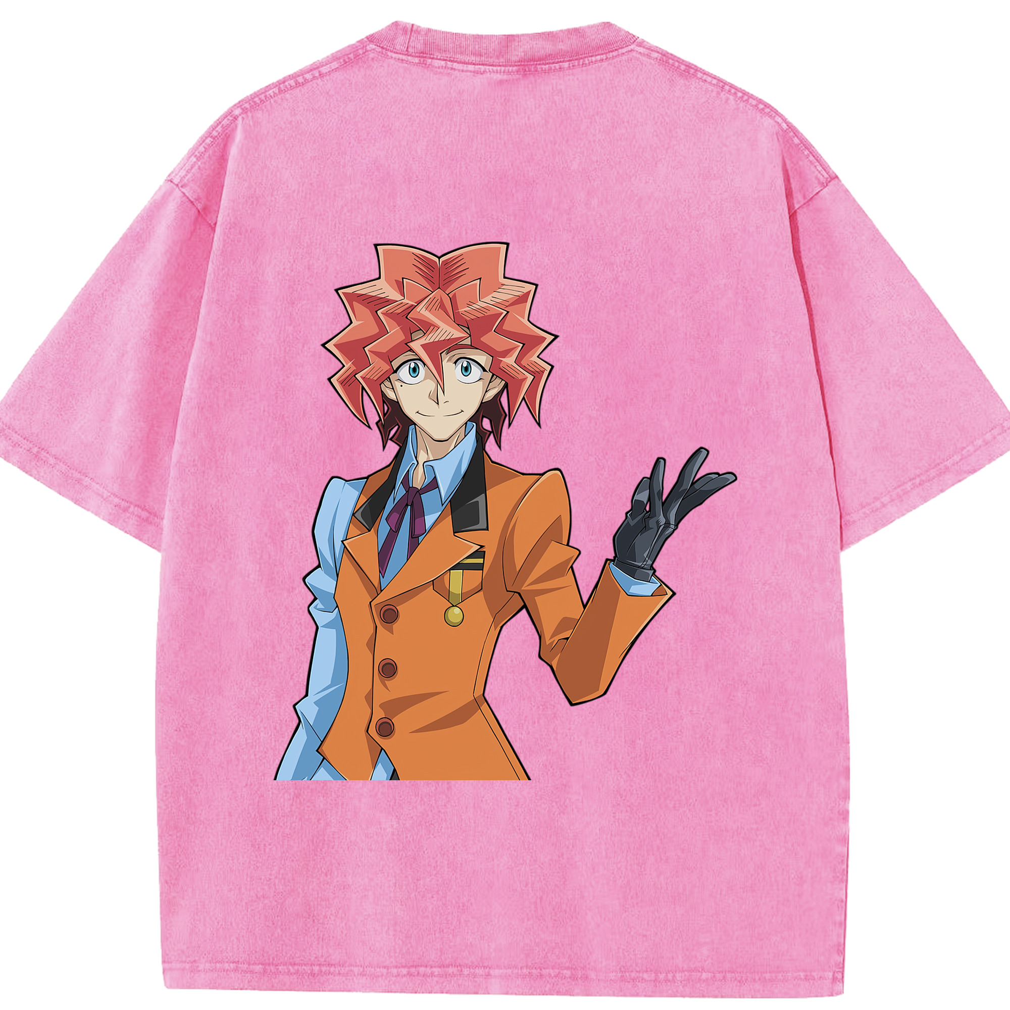 （画像用） 遊☆戯☆王 Yu-Gi-Oh! 綿100% ヴィンテージ風 半袖Tシャツ（背面プリント）